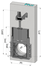 Flanschregelschieber Typ R4_