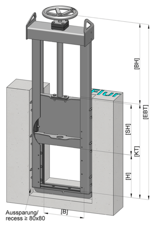 Channel sluice type RE3_ Channel sluice type RE3_