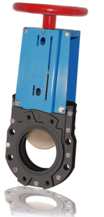 Intermediate knife gate valve ZS